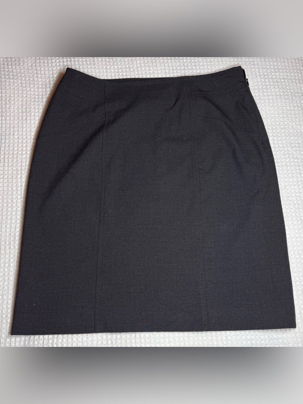 Coldwater Creek Black Microcheck Women's Pencil Skirt